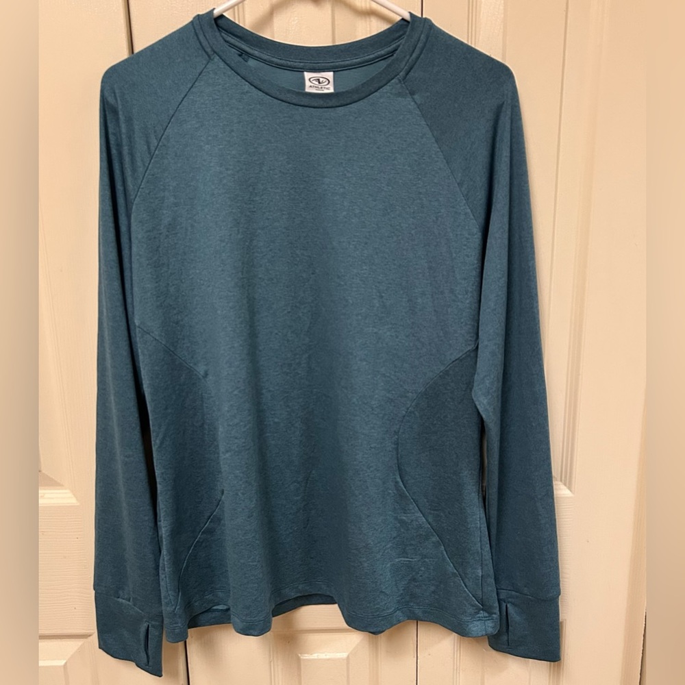 Athletic Works Blue Long Sleeve Tee